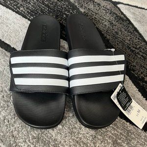 Size 11 - Adidas Adilette Comfort Adjustable Black GZ8951